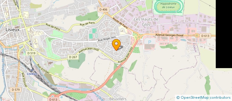 localisation de l'entreprise LE NAUTILUS CENTRE DE LOISIRS  LISIEUX