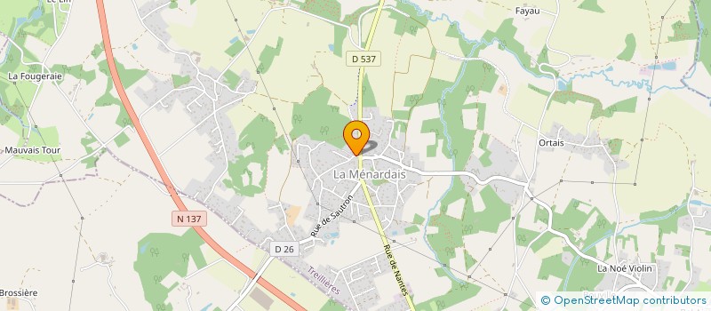 localisation de l'entreprise LE NAUTIQUE  TREILLIERES