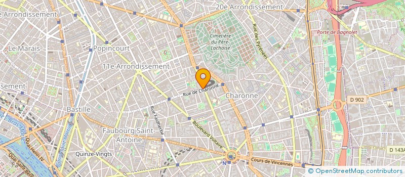 localisation de l'entreprise LE NC  PARIS