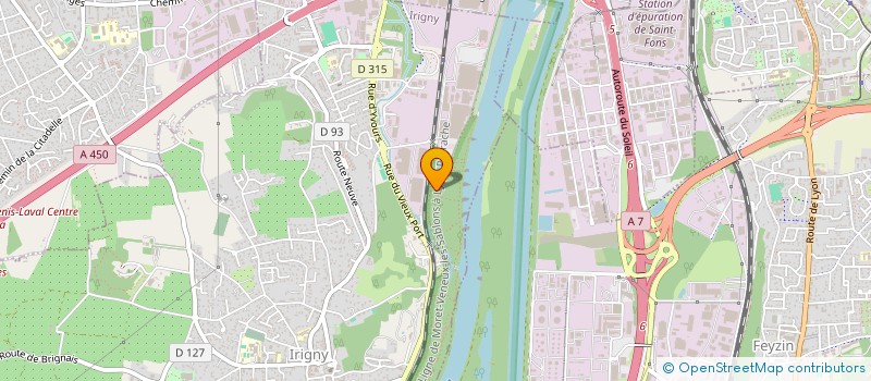 localisation de l'entreprise LE NEGOCE AGRICOLE DU RHONE  IRIGNY