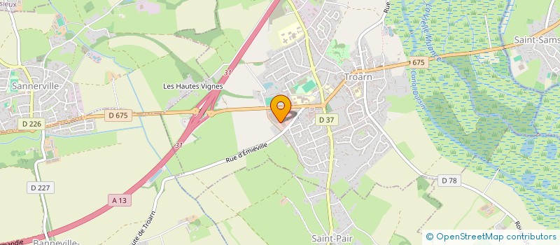 localisation de l'entreprise LE NEGOCE ON NEGOCIE POUR VOUS  TROARN