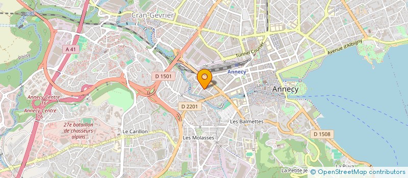 localisation de l'entreprise LE NEGOCIANT à ANNECY