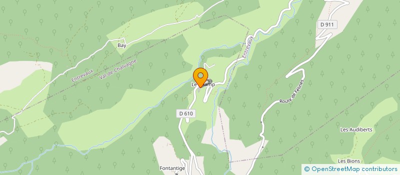 localisation de l'entreprise LE NEIGEAS  ENTREVAUX