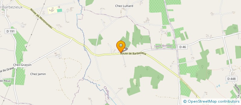 localisation de l'entreprise LE NEILLON à CHALLIGNAC