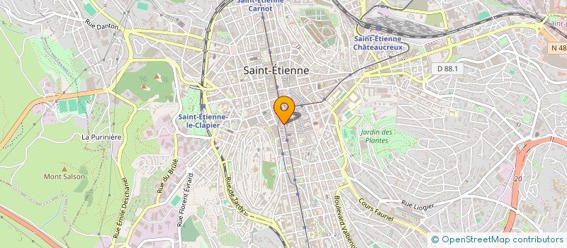 localisation de l'entreprise LE NELSON à SAINT-ETIENNE