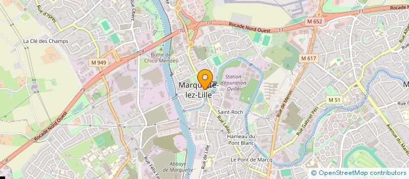 localisation de l'entreprise LE NEMROD BOUGUIN COURTIN  MARQUETTE-LEZ-LILLE