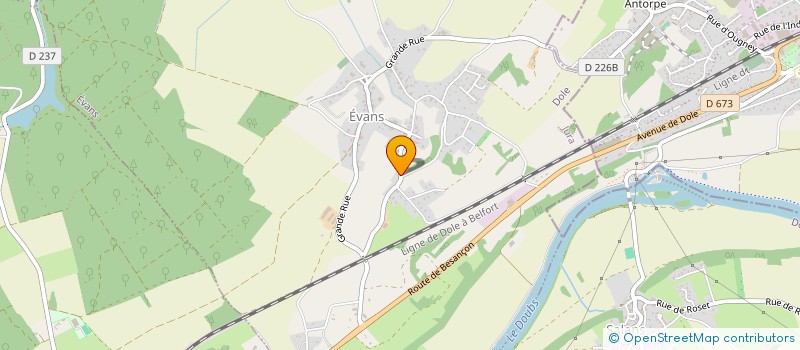 localisation de l'entreprise LE NENON  EVANS