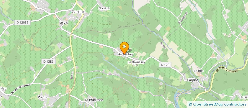 localisation de l'entreprise LE NENUFAR  RIONS