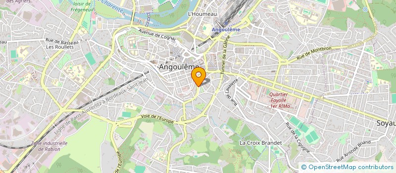 localisation de l'entreprise LE NENUPHAR à ANGOULEME