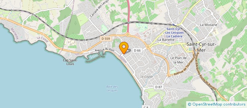 localisation de l'entreprise LE NEPENTHES à SAINT-CYR-SUR-MER