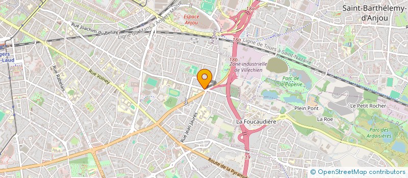 localisation de l'entreprise LE NEPTUNIA à ANGERS