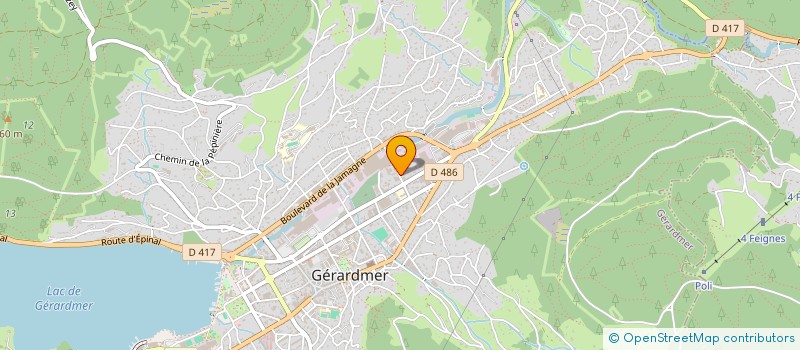 localisation de l'entreprise LE NESDEL  GERARDMER