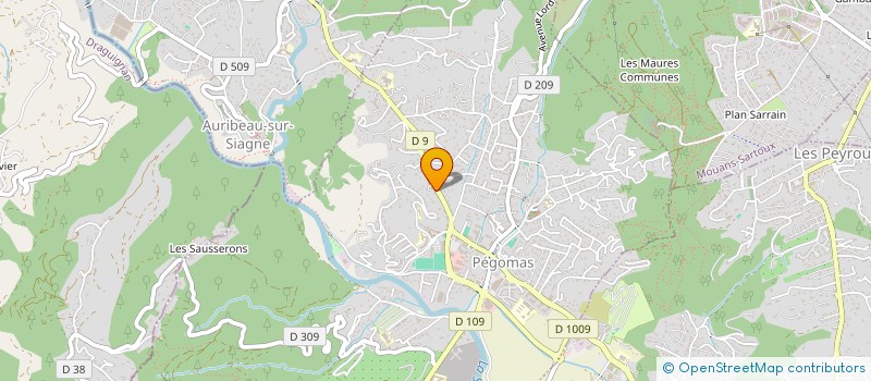 localisation de l'entreprise LE NESS  PEGOMAS