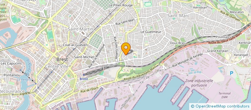 localisation de l'entreprise LE NEST HOLDING à BREST