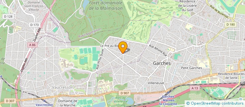 localisation de l'entreprise LE NESUTO à VAUCRESSON