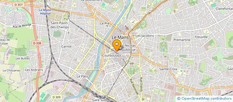localisation de l'entreprise LE NEW BEAULIEU à LE MANS