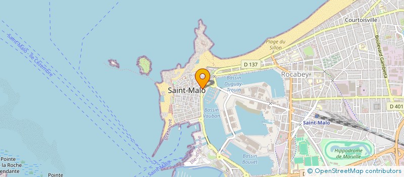 localisation de l'entreprise LE NEW CORSAIRE  SAINT-MALO