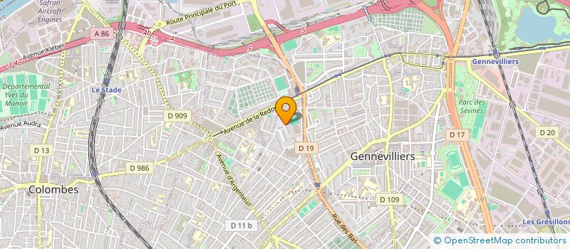 localisation de l'entreprise LE NEW MARTIN' à ASNIERES-SUR-SEINE