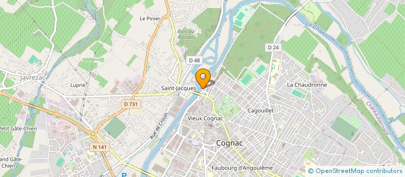 localisation de l'entreprise LE NEW-ORLEANS à COGNAC