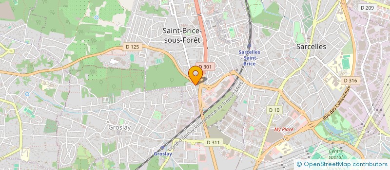 localisation de l'entreprise LE NEW PORTE BONHEUR  SAINT-BRICE-SOUS-FORET