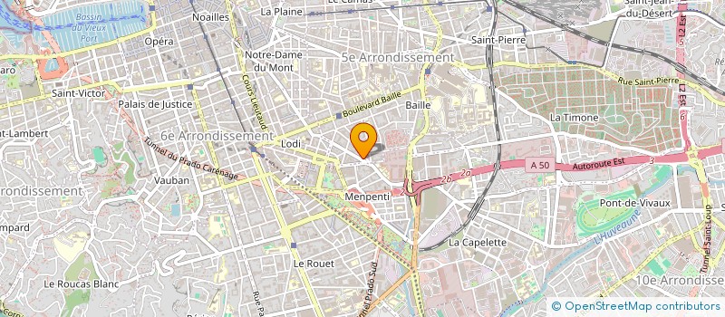 localisation de l'entreprise LE NEW VENUS à MARSEILLE