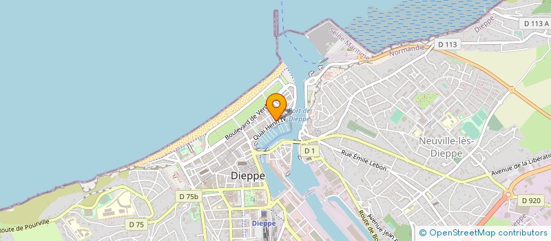 localisation de l'entreprise LE NEW YORK QUAI à DIEPPE