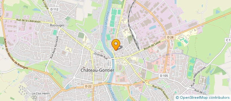 localisation de l'entreprise LE NEWS à CHATEAU-GONTIER-SUR-MAYENNE