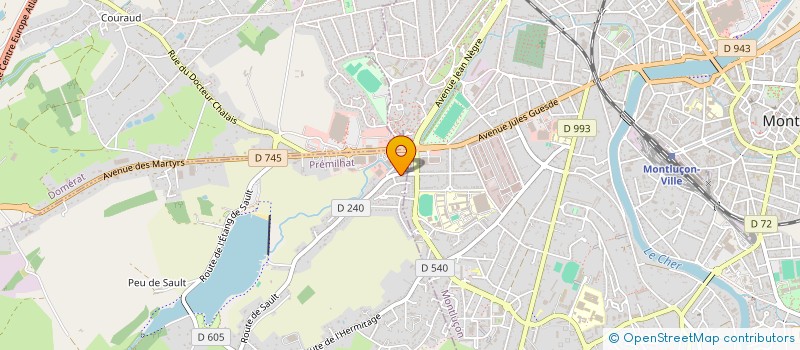 localisation de l'entreprise LE NEZ AU VENT à PREMILHAT
