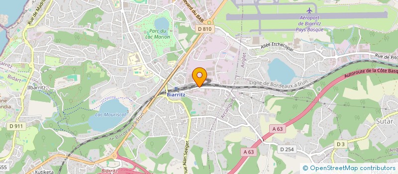 localisation de l'entreprise LE NEZ DANS L'HERBE à BIARRITZ