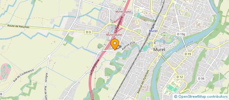 localisation de l'entreprise LE NEZ DANS LE GUIDON  MURET