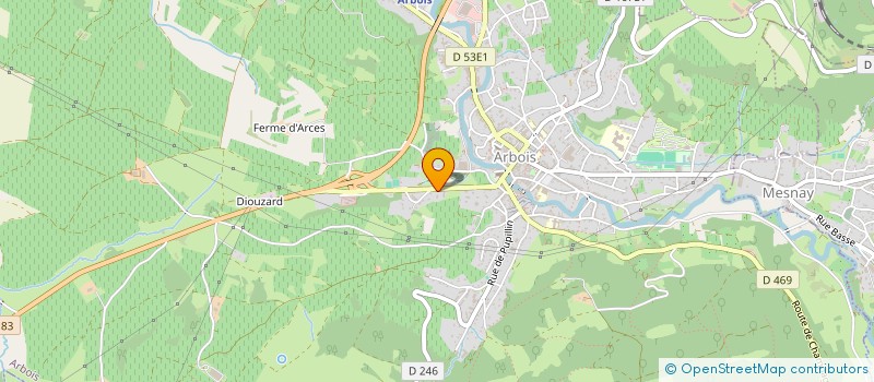 localisation de l'entreprise LE NEZ DANS LE VERT à ARBOIS