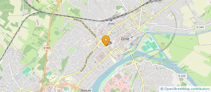 localisation de l'entreprise LE NEZ EN L'AIR à DOLE