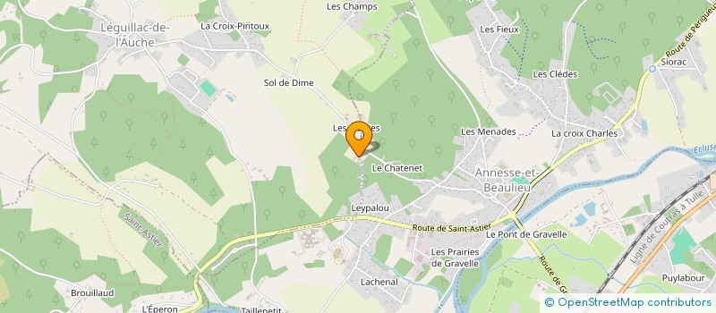 localisation de l'entreprise LE NICOULOU  SAINT-ASTIER