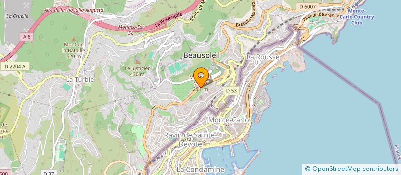 localisation de l'entreprise LE NID à BEAUSOLEIL