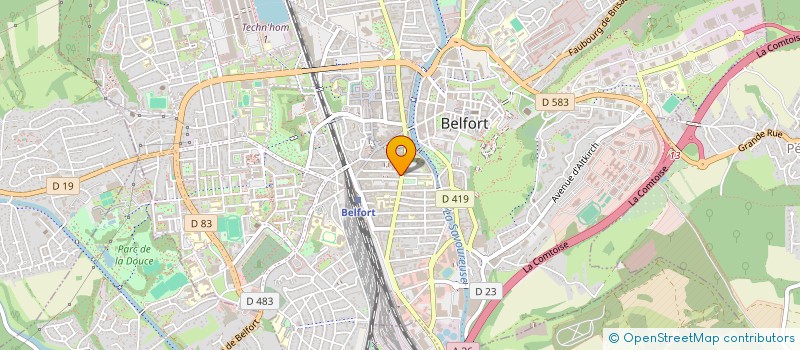 localisation de l'entreprise LE NID à BELFORT