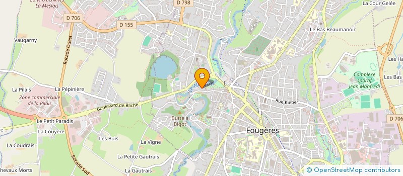 localisation de l'entreprise LE NID  FOUGERES