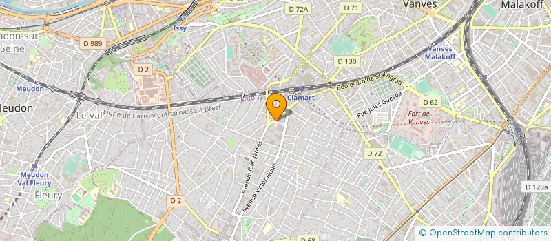 localisation de l'entreprise LE NID à CLAMART