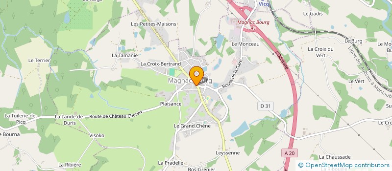 localisation de l'entreprise LE NID à MAGNAC-BOURG