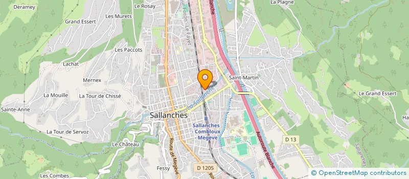 localisation de l'entreprise LE NID à SALLANCHES