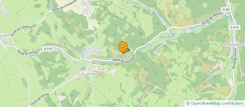 localisation de l'entreprise LE NID  VAILHOURLES