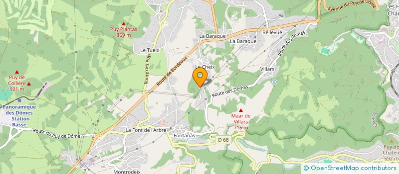 localisation de l'entreprise LE NID  ORCINES