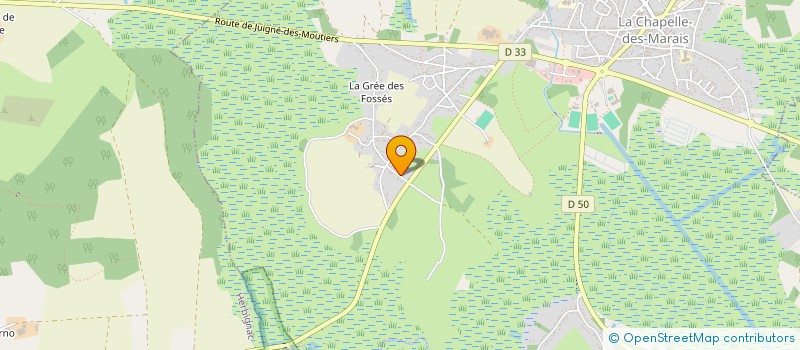 localisation de l'entreprise LE NID BATI à LA CHAPELLE-DES-MARAIS