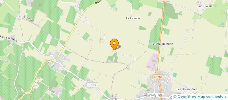 localisation de l'entreprise LE NID CHAMPETRE  TERRANJOU