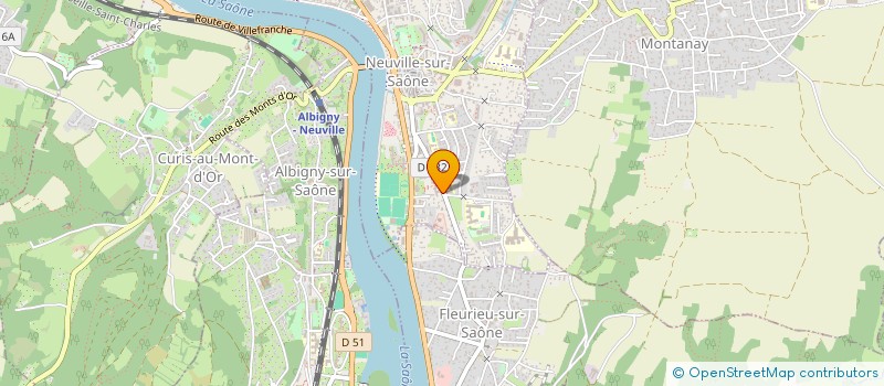 localisation de l'entreprise LE NID CONCIERGERIE  NEUVILLE-SUR-SAONE