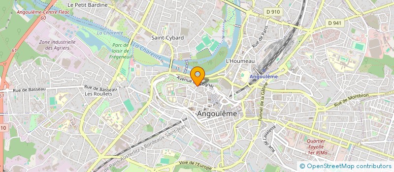 localisation de l'entreprise LE NID CREATIF STUDIO à ANGOULEME