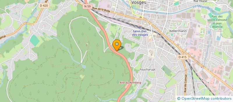 localisation de l'entreprise LE NID D'ABEILLE à SAINT-DIE-DES-VOSGES