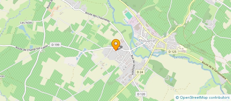 localisation de l'entreprise LE NID D'ANGES à BELLEVIGNE-EN-LAYON