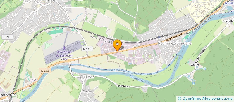 localisation de l'entreprise LE NID D'ELOYA  ROCHE-LEZ-BEAUPRE