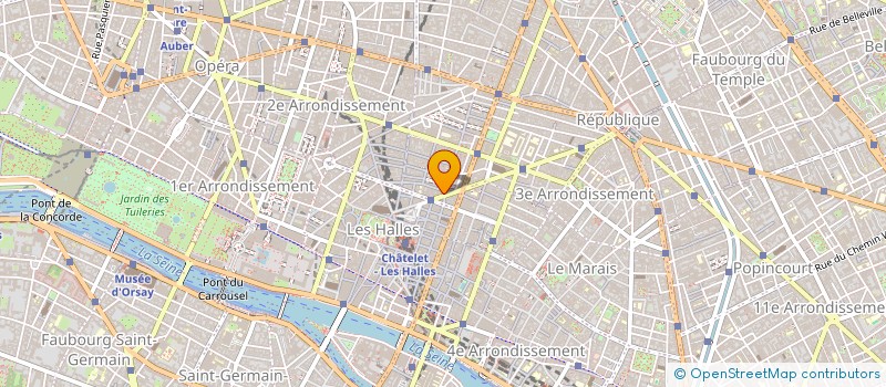 localisation de l'entreprise LE NID D'HIRONDELLES  PARIS