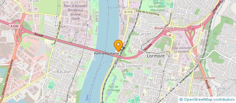 localisation de l'entreprise LE NID D'ILA  LORMONT